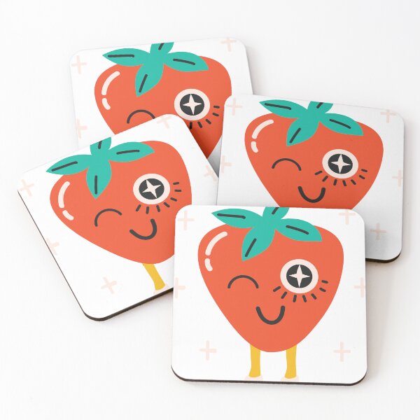 Item preview, Winking Strawberry Face with High Heels designed and sold by PrintPortal.