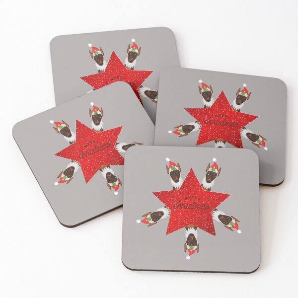 Item preview, Red Star with Merry Christmas Sign and Santa Dobermann Dog designed and sold by SeasonalDogs.