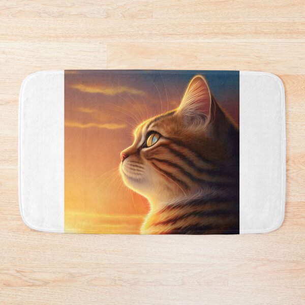 Item preview, Cat Looking At Sunset designed and sold by TheBaconStudio.