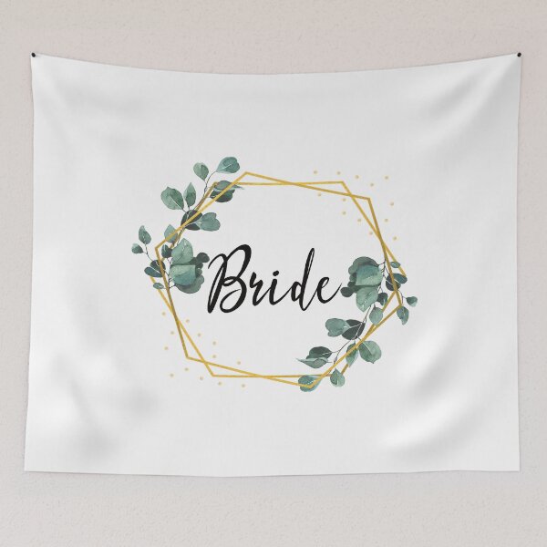 Item preview, Bride in eucalyptus frame Bachelorette designed and sold by EbnerPrints.