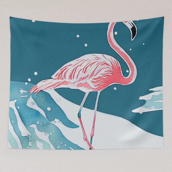 Item preview, Winter Flamingo designed and sold by Robin Morgan.
