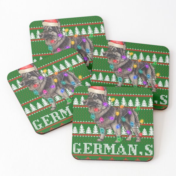 Item preview, German Shepherd Dog ugly christmas sweater - German Shepherd Dog lover xmas ugly pajama - German Shepherd Dog through the snow designed and sold by wear4gamers.