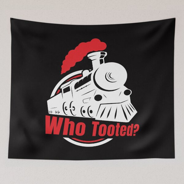 Item preview, Who Tooted Funny Train Lovers & Railroad designed and sold by knapst.