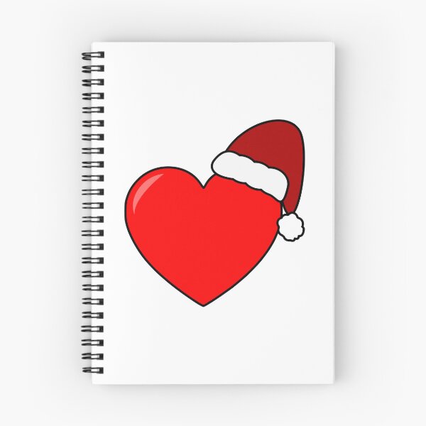Aperçu de l'œuvre Coeur avec chapeau de Père Noël créée et vendue par ZnDigitalPrints.