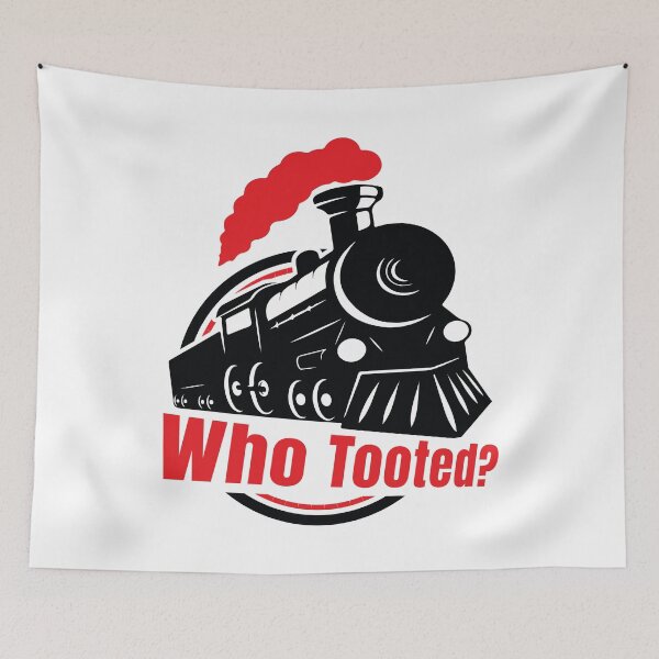 Item preview, Who Tooted Funny Black Train Lovers & Railroad designed and sold by knapst.