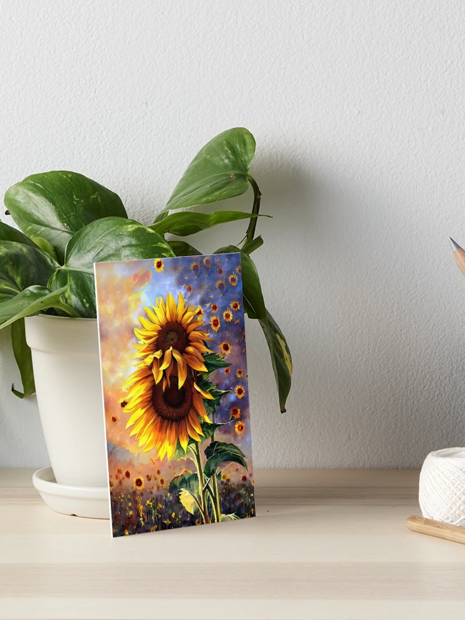 Sunflower good hug painting