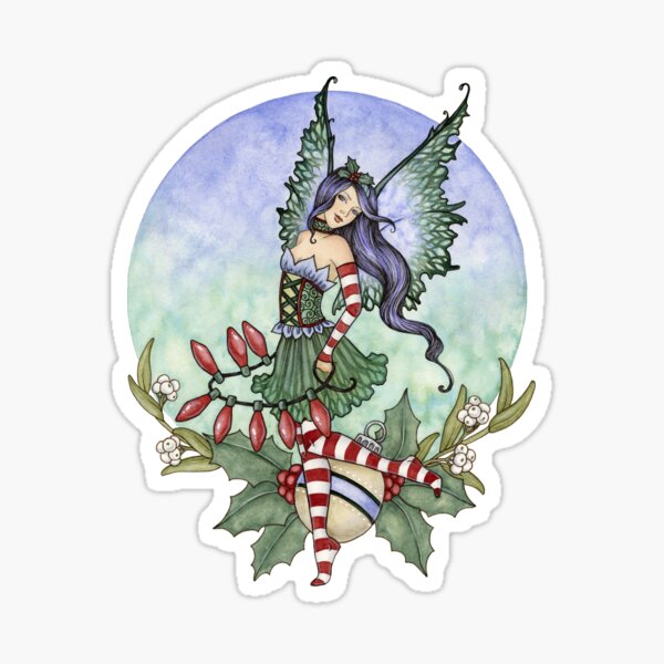 Item preview, Festive Fairy designed and sold by AmyBrownArt.