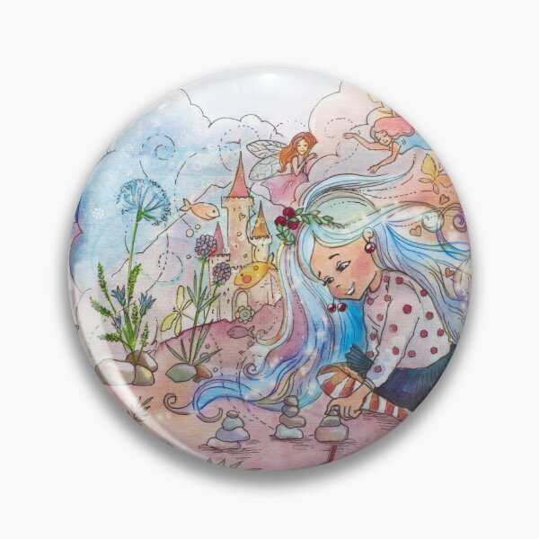 Item preview, Whimsical Fairies and Nature Play, Unique Watercolor Playful Art  designed and sold by BohemiWANDERS.