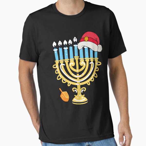 Item preview, Menorah Santa Hat Chanukah Hanukkah Jewish Christmas designed and sold by mrxova.