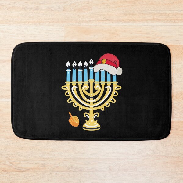 Item preview, Menorah Santa Hat Chanukah Hanukkah Jewish Christmas designed and sold by mrxova.