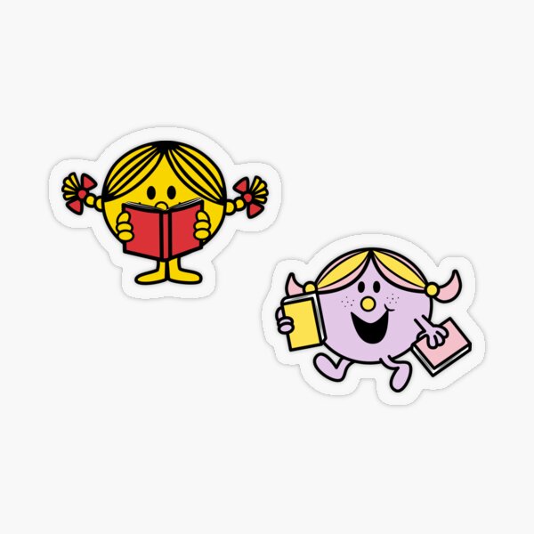 bookish little misses Transparent Sticker