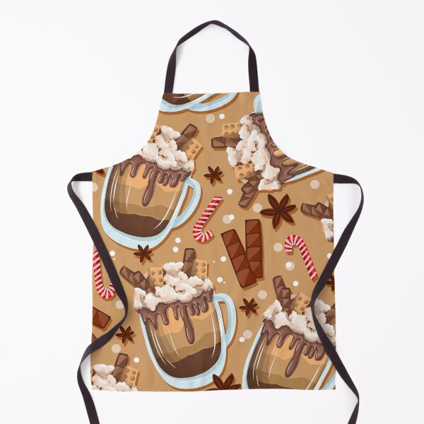 Item preview, Cute Christmas Hot Chocolate Pastel Brown Pattern designed and sold by RepublicOfFire.