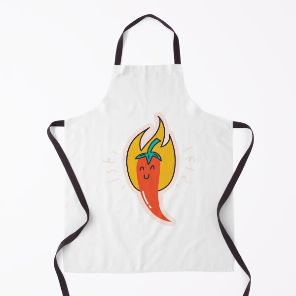 Item preview, Firey Chilli Pepper with Flame Smiling designed and sold by PrintPortal.