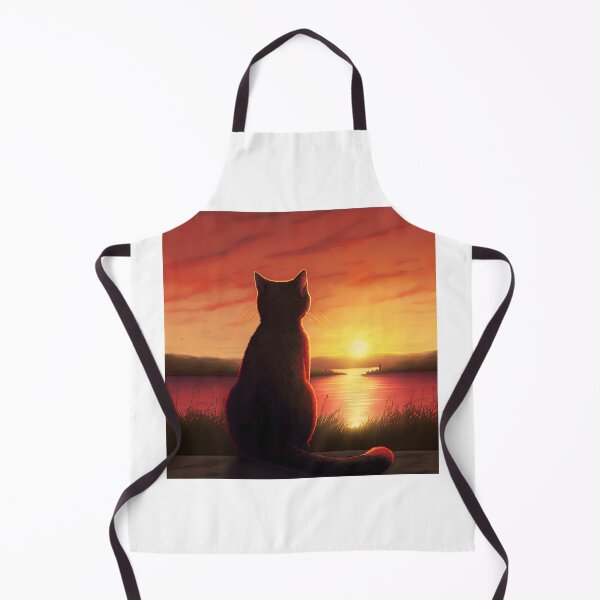 Item preview, Cat Looking At Sunset designed and sold by TheBaconStudio.