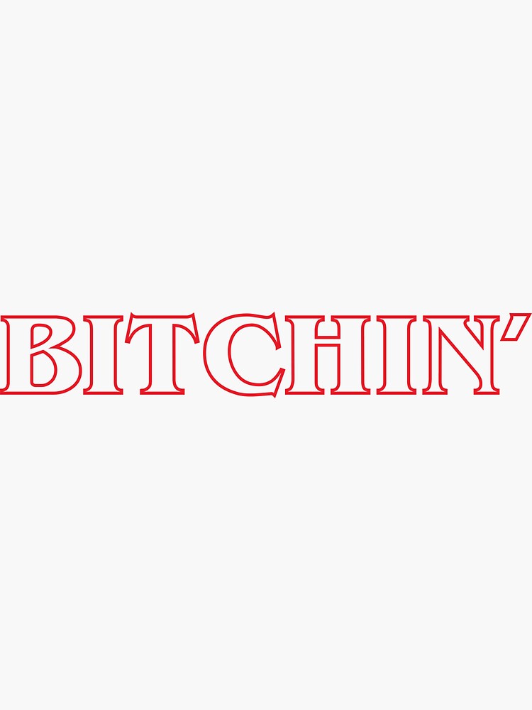 Stranger Things Bitchin' Outline by phiddy