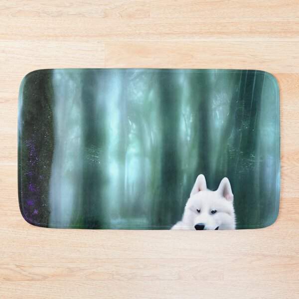 Item preview, White siberian husky designed and sold by The Love Quill.