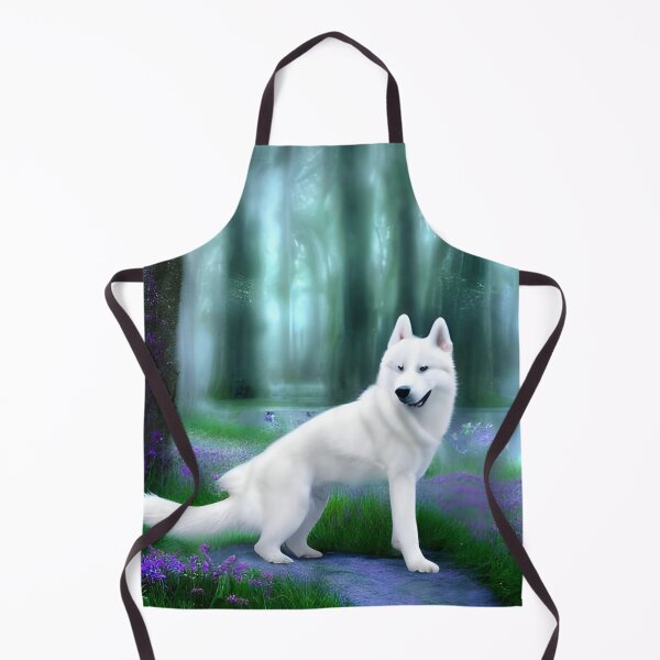 Item preview, White siberian husky designed and sold by The Love Quill.