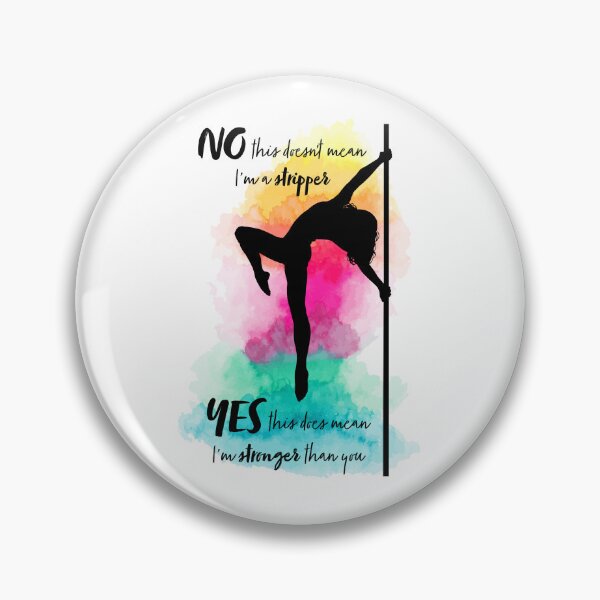 Item preview, Pole Dancing 'Stronger Than You' Quote Rainbow Cloud designed and sold by PoleLife.