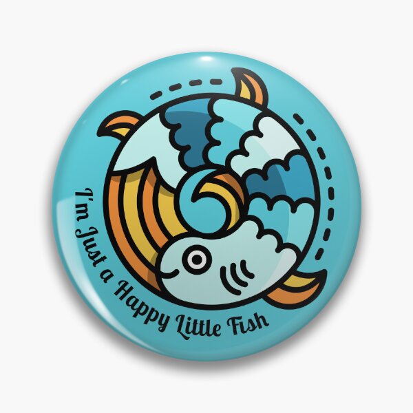 Artikelvorschau, Ich bin nur ein glücklicher kleiner Fisch im Kreis entworfen und verkauft von GreissDesign.