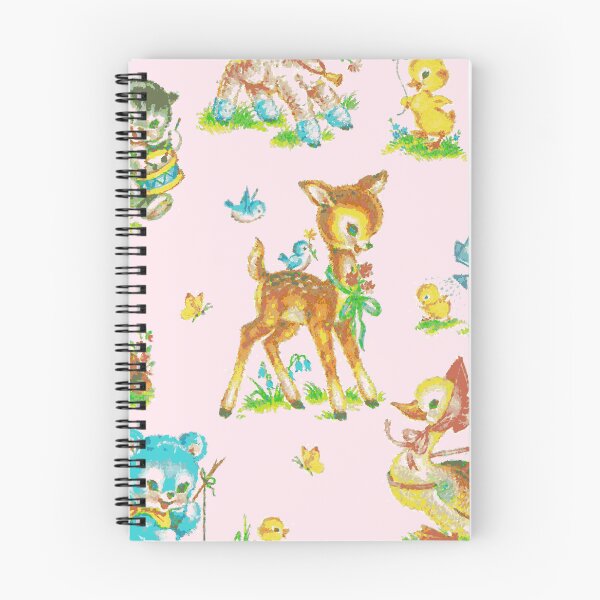 Item preview, vintage cute baby animals pink  designed and sold by Gossip Rag.