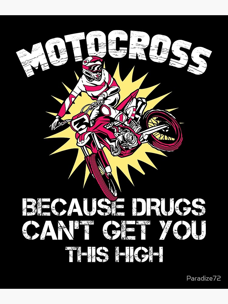 "Motocross enduro vintage dirt bike sayings" Poster for Sale by
