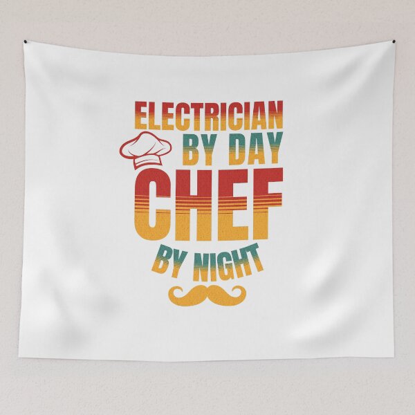 Item preview, Electrician By Day Chef By Night For Electricians designed and sold by NiceTees2021.