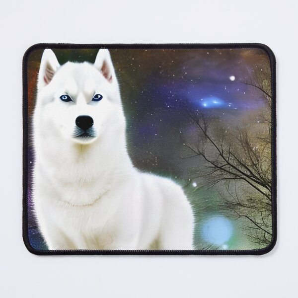 Item preview, White siberian husky designed and sold by The Love Quill.