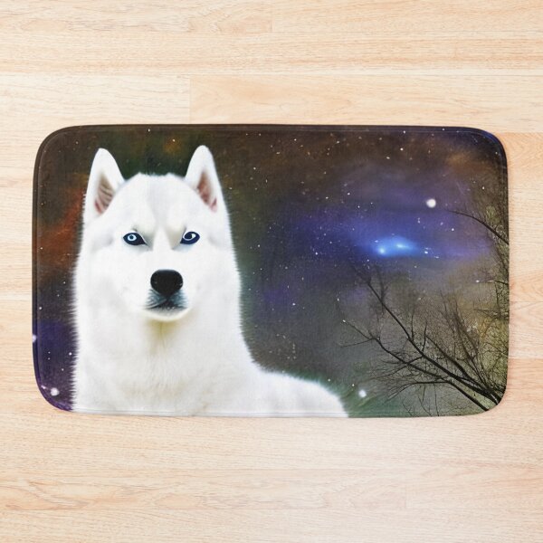 Item preview, White siberian husky designed and sold by The Love Quill.