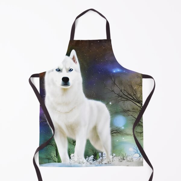 Item preview, White siberian husky designed and sold by The Love Quill.