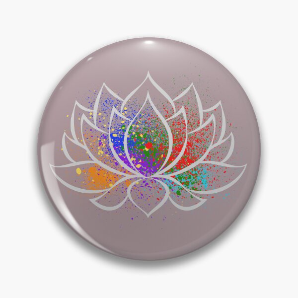 Item preview, Spiritual Gift Zen Lotus Flower with Chakras colors design  designed and sold by M-Infinite.