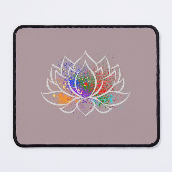 Item preview, Spiritual Gift Zen Lotus Flower with Chakras colors design  designed and sold by M-Infinite.