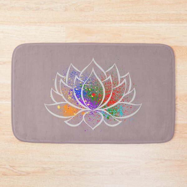 Item preview, Spiritual Gift Zen Lotus Flower with Chakras colors design  designed and sold by M-Infinite.