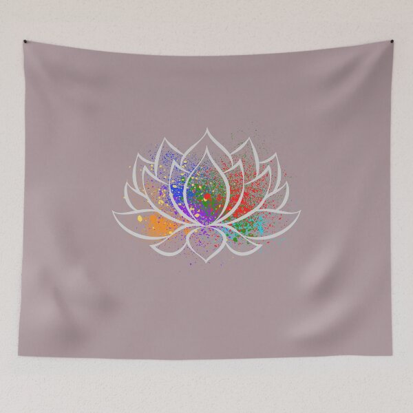 Item preview, Spiritual Gift Zen Lotus Flower with Chakras colors design  designed and sold by M-Infinite.