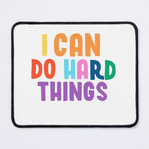 Item preview, I Can Do Hard Things, Printable Wall Art, Inspirational Quote, Rainbow Print, Work Hard Print, Family Theme Print, Back to School Print designed and sold by nocebee.
