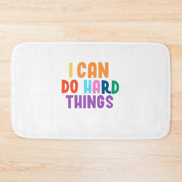 Item preview, I Can Do Hard Things, Printable Wall Art, Inspirational Quote, Rainbow Print, Work Hard Print, Family Theme Print, Back to School Print designed and sold by nocebee.
