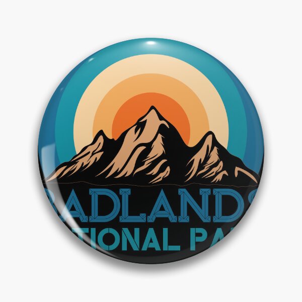 Item preview, Cool Vintage Retro Badlands National Park Mountain Hiking designed and sold by Zeus-Studio.