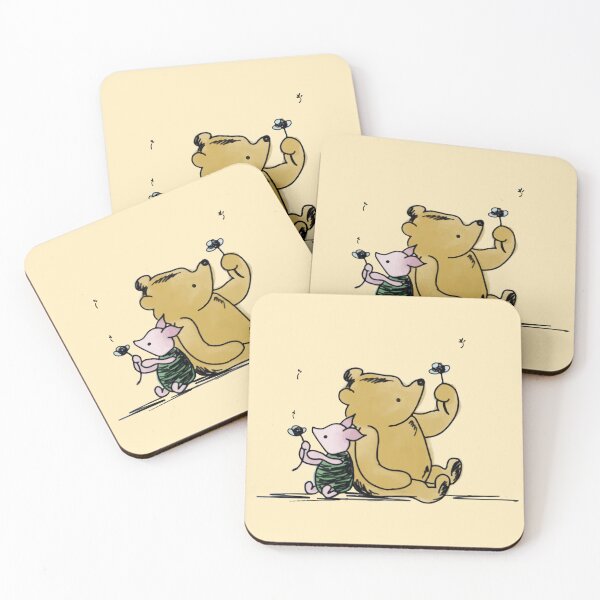 Aperçu de l'œuvre Meilleurs amis - Winnie l'ourson et porcelet créée et vendue par cheekymare.