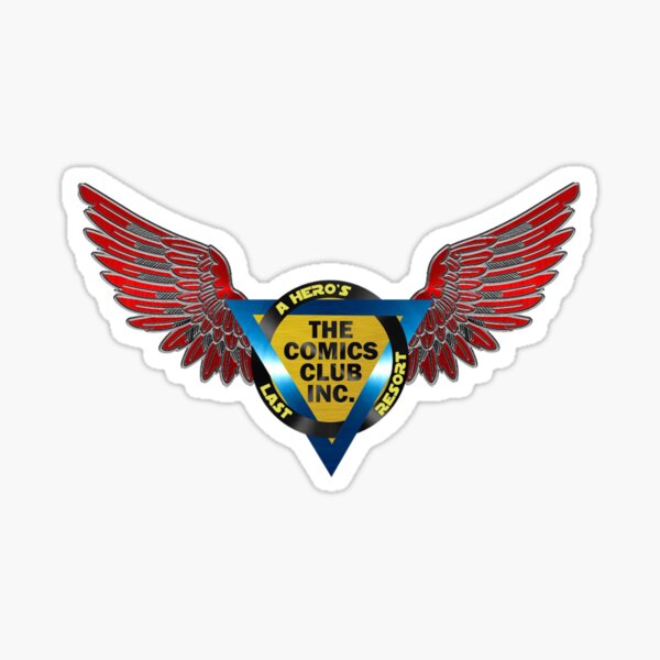 The Comics Club Warrior Logo Sticker
