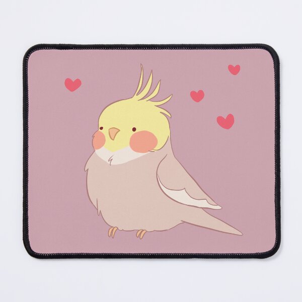 Item preview, Cute Cockatiel birds - cartoon Cockatiel Parrot illustrations designed and sold by Yarafantasyart.