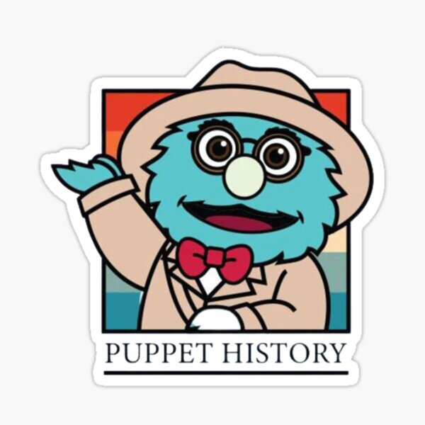 "puppet history" Sticker for Sale by emmmaashoop Redbubble