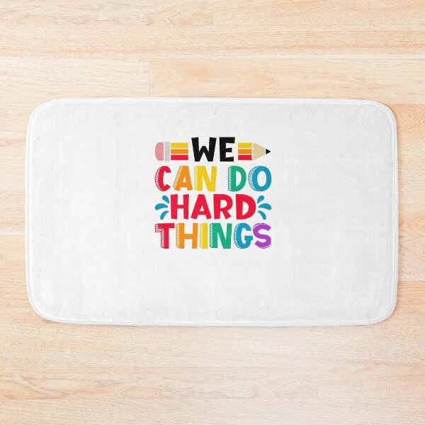 Item preview, I Can Do Hard Things, Printable Wall Art, Inspirational Quote, Rainbow Print, Work Hard Print, Family Theme Print, Back to School Print designed and sold by nocebee.
