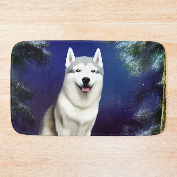 Item preview, White siberian husky designed and sold by The Love Quill.
