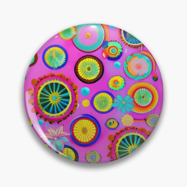 Item preview, Colorful abstraction of flowers designed and sold by theblockstore.