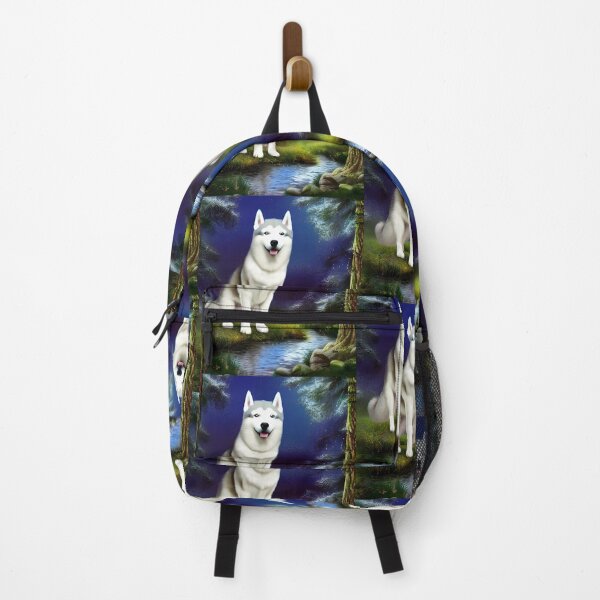 Item preview, White siberian husky designed and sold by The Love Quill.