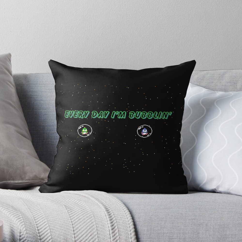 Top Popular Every Day Im Bubblin Throw Pillow by Cynorio TP-5R1WDGCI
