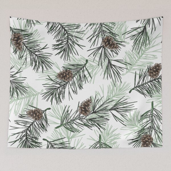 Item preview, Christmas Pine Branch Pattern designed and sold by RepublicOfFire.