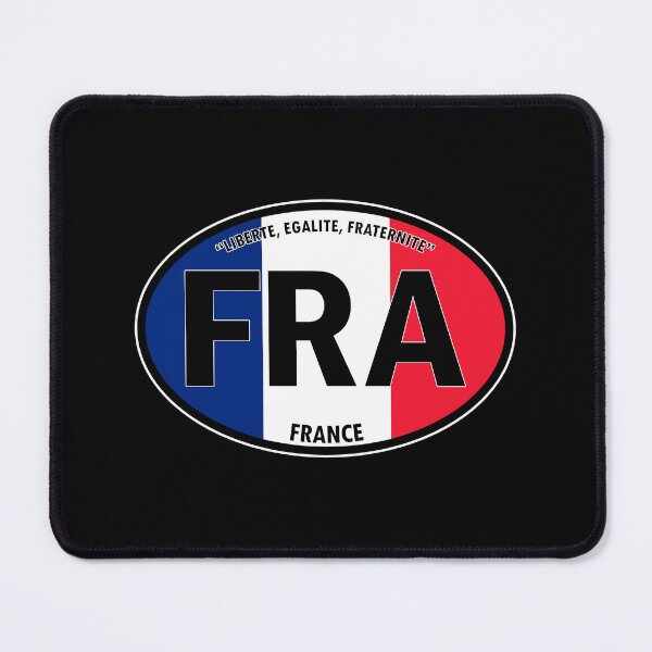 Item preview, FRA - France “Liberté, Egalité, Fraternité” or "Liberty, Equality, Fraternity" Oval Travel Bumper Sticker for your Car or Luggage. designed and sold by BBTravels.