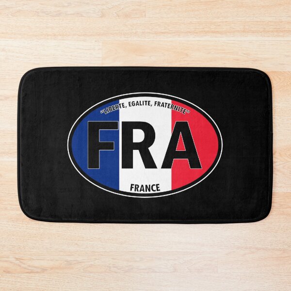 Item preview, FRA - France “Liberté, Egalité, Fraternité” or "Liberty, Equality, Fraternity" Oval Travel Bumper Sticker for your Car or Luggage.  designed and sold by BBTravels.