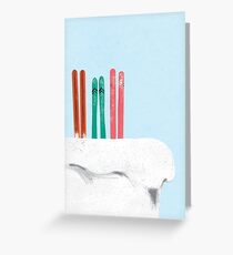 Ski Birthday Greeting Card