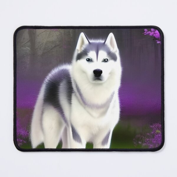 Item preview, White siberian husky designed and sold by The Love Quill.